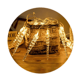 Modee Χριστουγεννιάτικα Φωτάκια LED (20LED/2.85m/15cm) Θερμό Λευκό